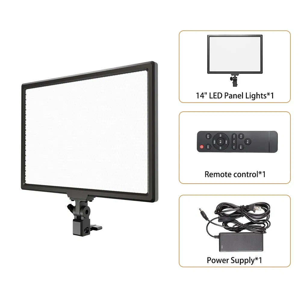 Color: WHITE, Ships From: CHINA - 14'' LED Video Light Photography Selfie Dimmable Panel Lighting Photo Studio Live Stream Fill Lamp Three Color With Tripod Stand