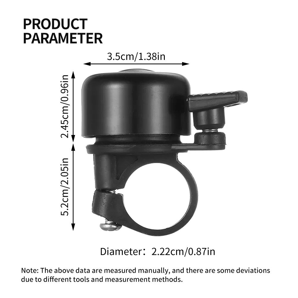 Color: Yellow - VXM Bicycle Bell MINI Aluminum Alloy Bike Ring Bell Safety Warning Alarm Loud Sound Handlebar Bell MTB Horn Cycling Accessories