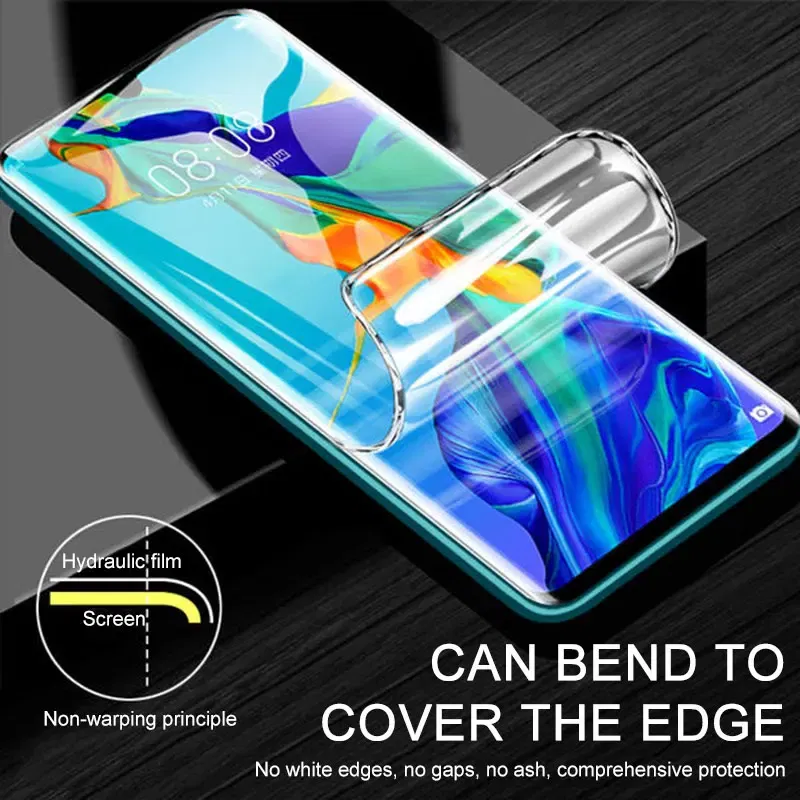 Color: Gold - 600D Screen Protector For Huawei Mate 10 20 Lite Soft Full Cover Hydrogel Film For Huawei Mate 8 10 20 30 Pro No Glass Film