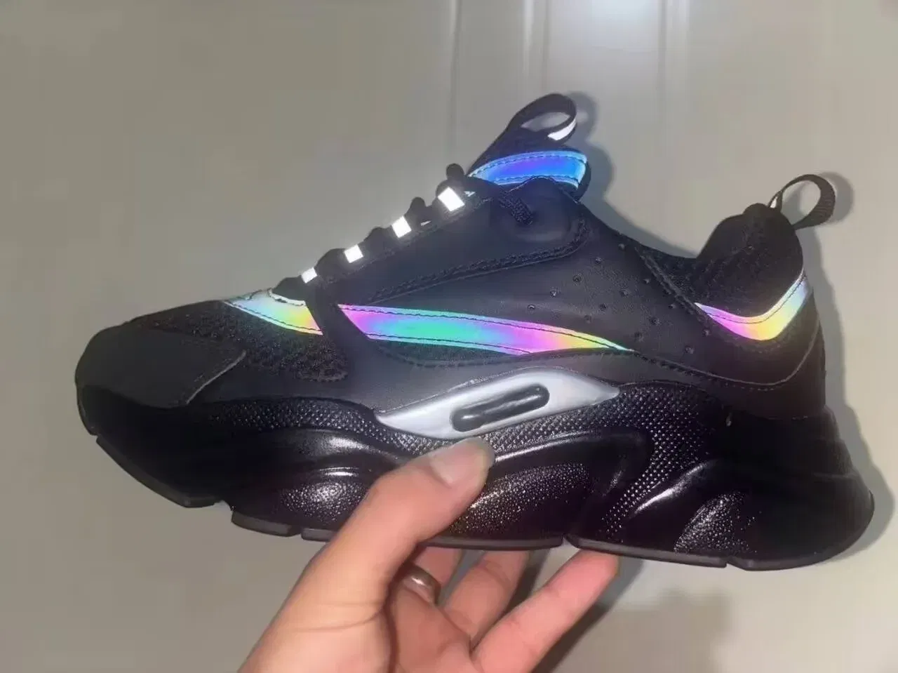 Color: green, Shoe Size: 41 - 2025 new B22 sports and leisure thick soled fashionable retro breathable men's and women's height increasing casual shoes