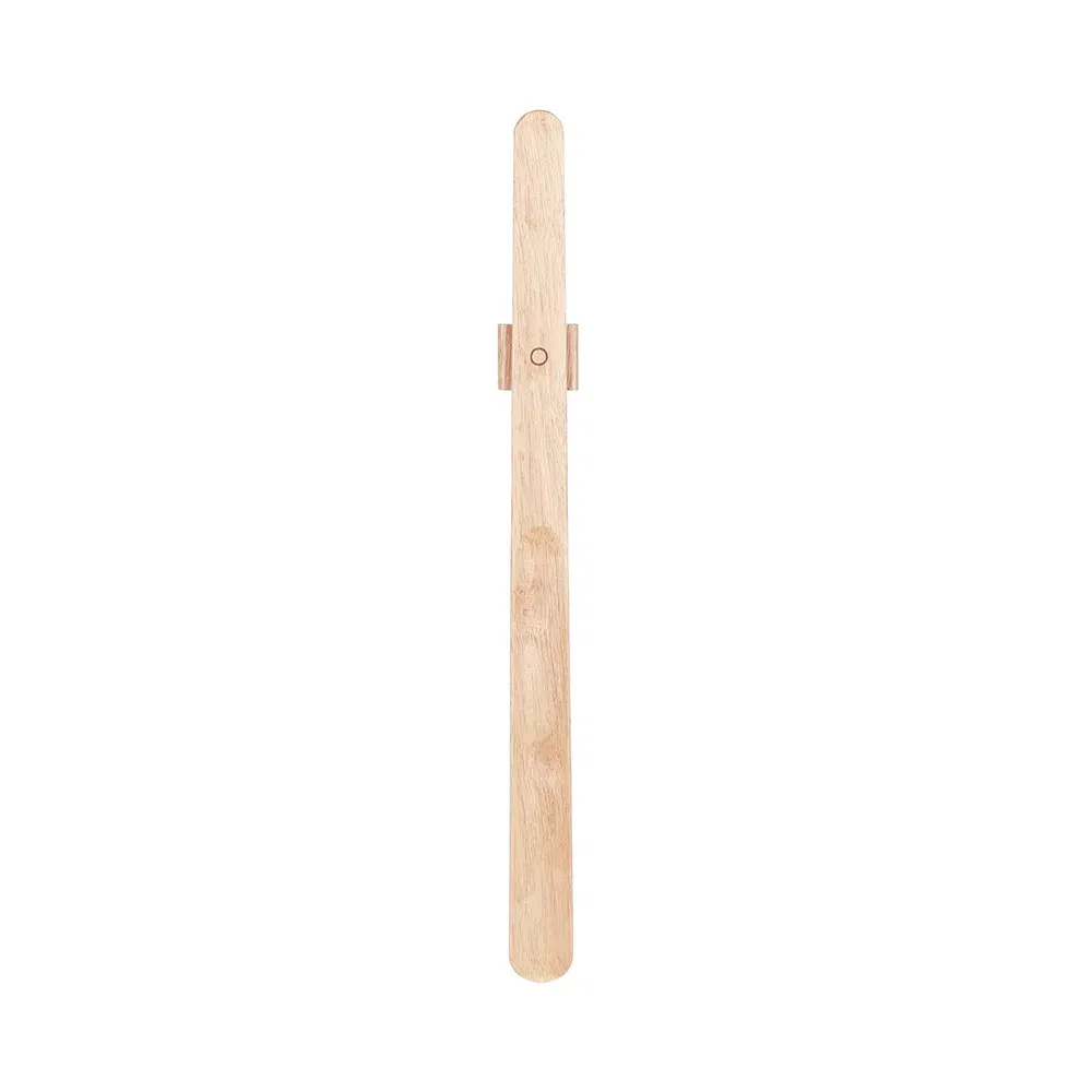 Color: Champagne - 40/55/70cm Premium Rubber Wood Magnetic Shoe Horn - No Bending Needed, Elegant Shoe Helper
