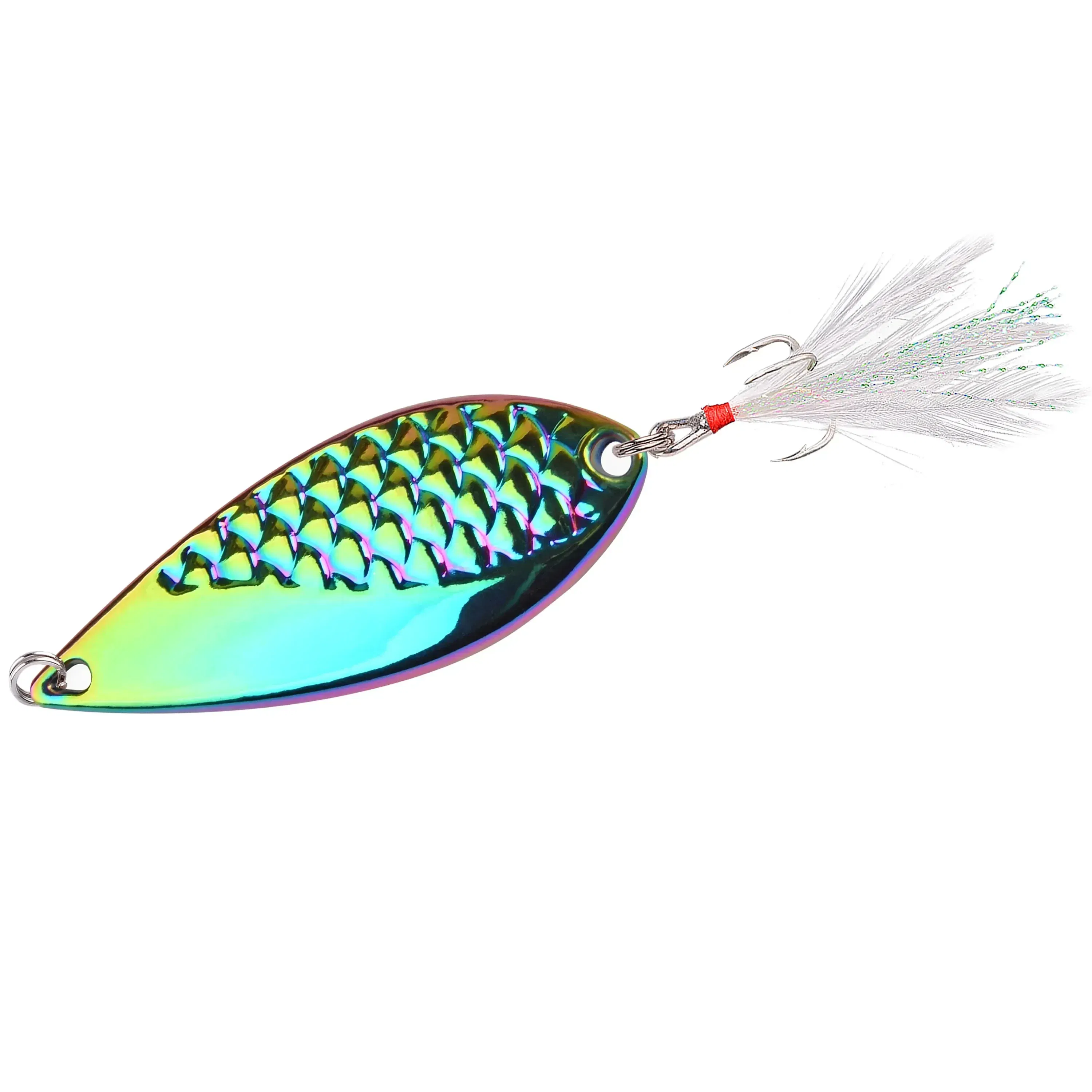 Color: Saddle Brown - Metal Spoon Sequin Fishing Lure 2.5g 3.5g 5g 7g 10g 15g 20g Pesca Leech Jig Wobbler Crankbaits for Fly Fishing Hard Baits Lures