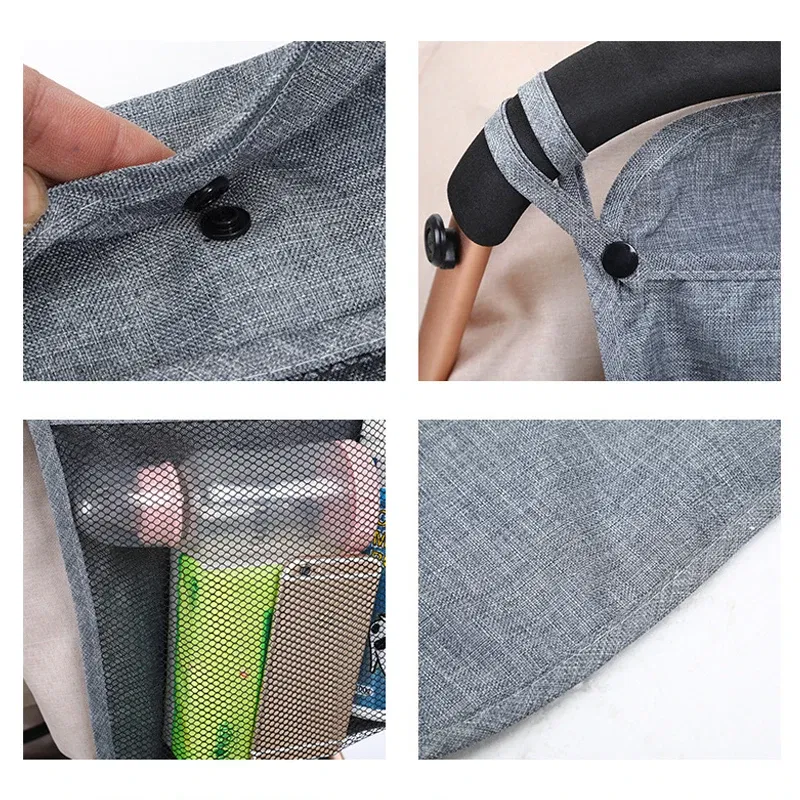 Color: Pink, Ships From: CHINA - Pet Stroller Organizer Bag Infant Pram Cart Mesh Hanging Storage Bag Baby Trolley Bag Stroller Seat Pocket Carriage Bag Stroller