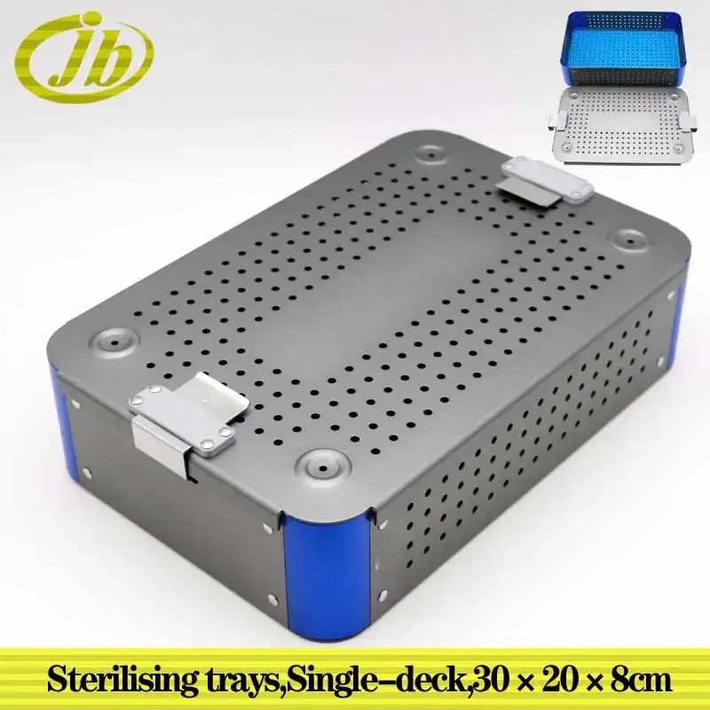 Color: Khaki, Ships From: CHINA - Medical disinfecting box surgical operating instrument single-deck aluminium alloy coffee autoclave sterilization