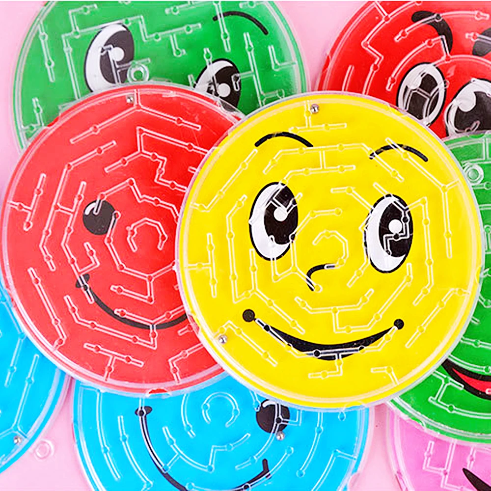 Color: Deep Sapphire, Ships From: CHINA - 12/30Pcs Round Smiling Face Beads Maze Toy Boys And Girls Birthday Party Baby Gift Giving Gifts Pinata Filler Christmas Prizes