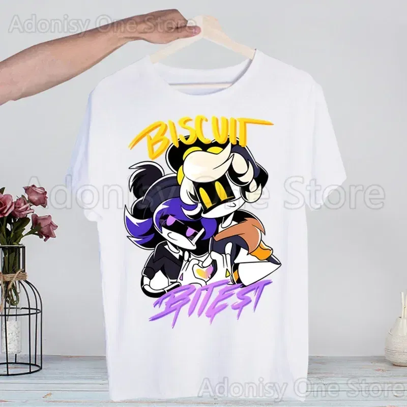 Color: Blue, Size: M - Murder Drones Fashion Man Tshirt Summer Fashion T-shirt Casual White Funny Cartoon Print T-shirt Hip Pop Tops tee
