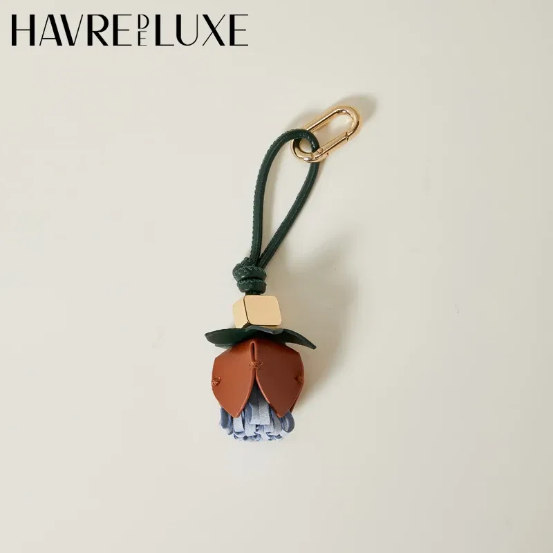 Color: Dark Brown - New color matching exquisite small bag charm keychain shoes accessories handmade DIY limited bag small pendant