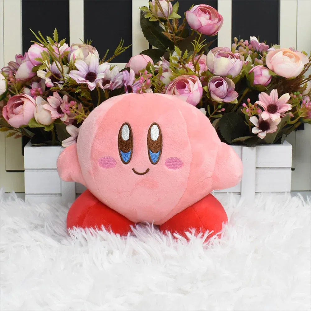 Color: Pink - Kirby King Dedede Waddle Dee Meta Knight Elfilin Plush Toy Kawaii Cartoon Peluche Doll for Kids Birthday Christmas Gift