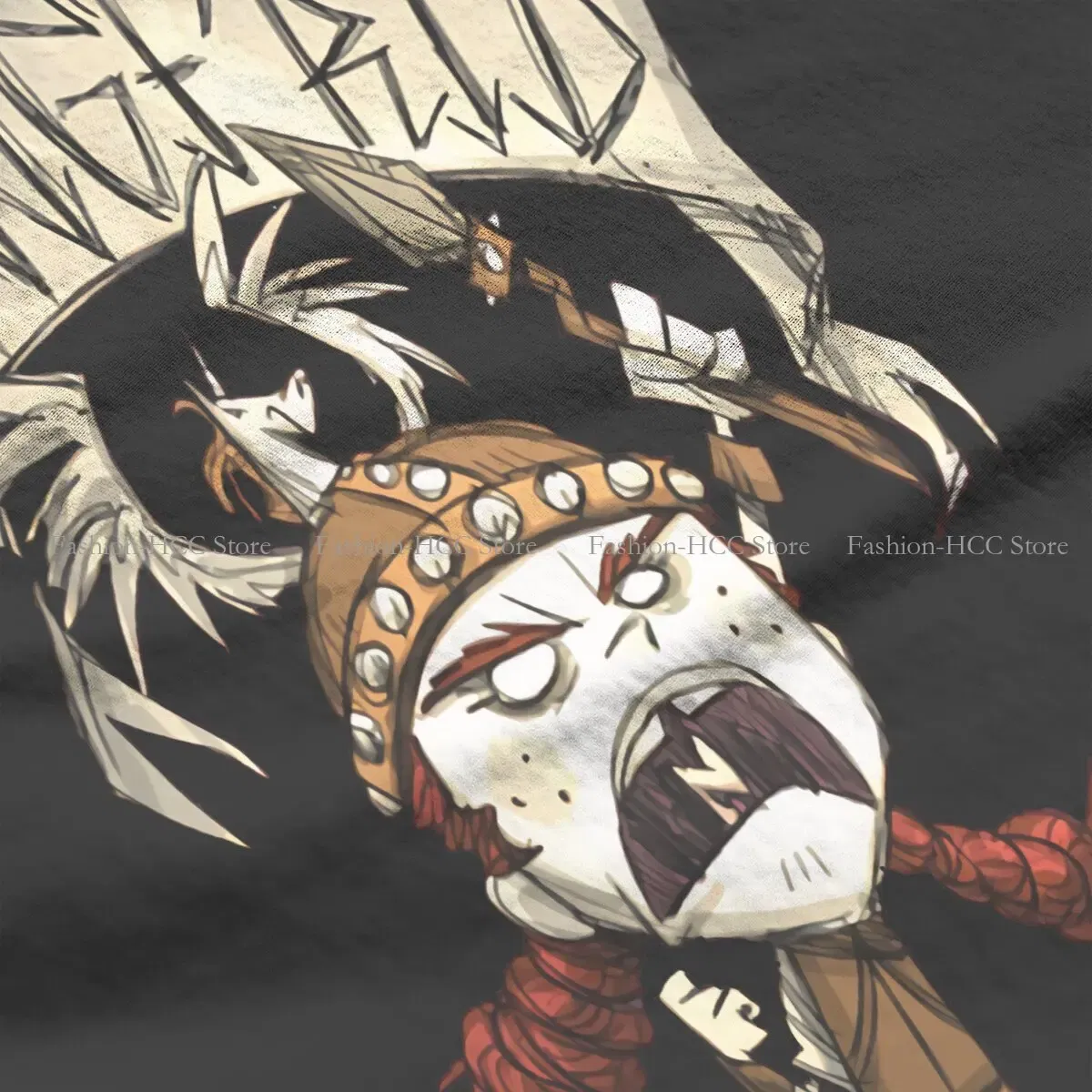 Color: WHITE, Size: M - Wigfrid Casual Polyester TShirt Dont Starve Style Tops Comfortable T Shirt Female