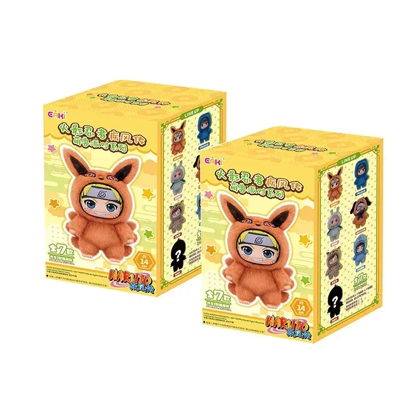 Color: WHITE - In Stock Original TOP TOY Naruto EAKI Cute Beast Party Sasuke Vinyl Cute Plush Blind Box Figure Pendant Gift