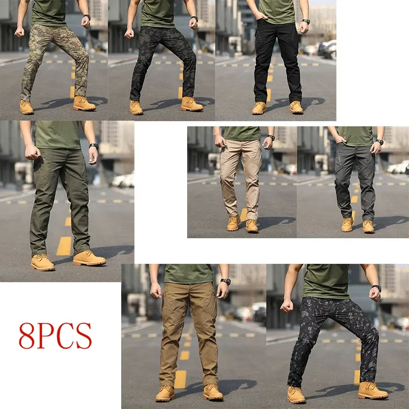 Color: Red, Size: XL - Archon X9 Tactical Pants Slim Fit Waterproof Camouflage Training Pants Spring Autumn Breathable Waterproof Overalls Loose Wear