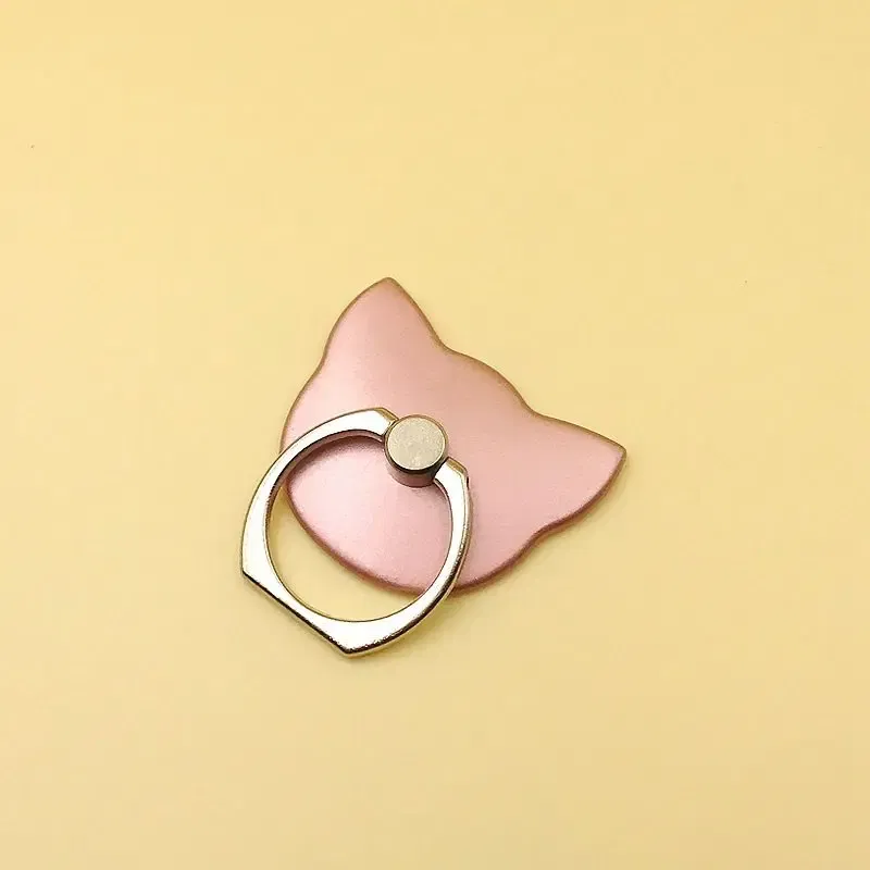 Color: Orange, Ships From: CHINA - Cat Finger Ring Mobile Phone Holder 360 Degree Rotating Socket Round Smartphone Cell Car Mount Stand Support Accessories