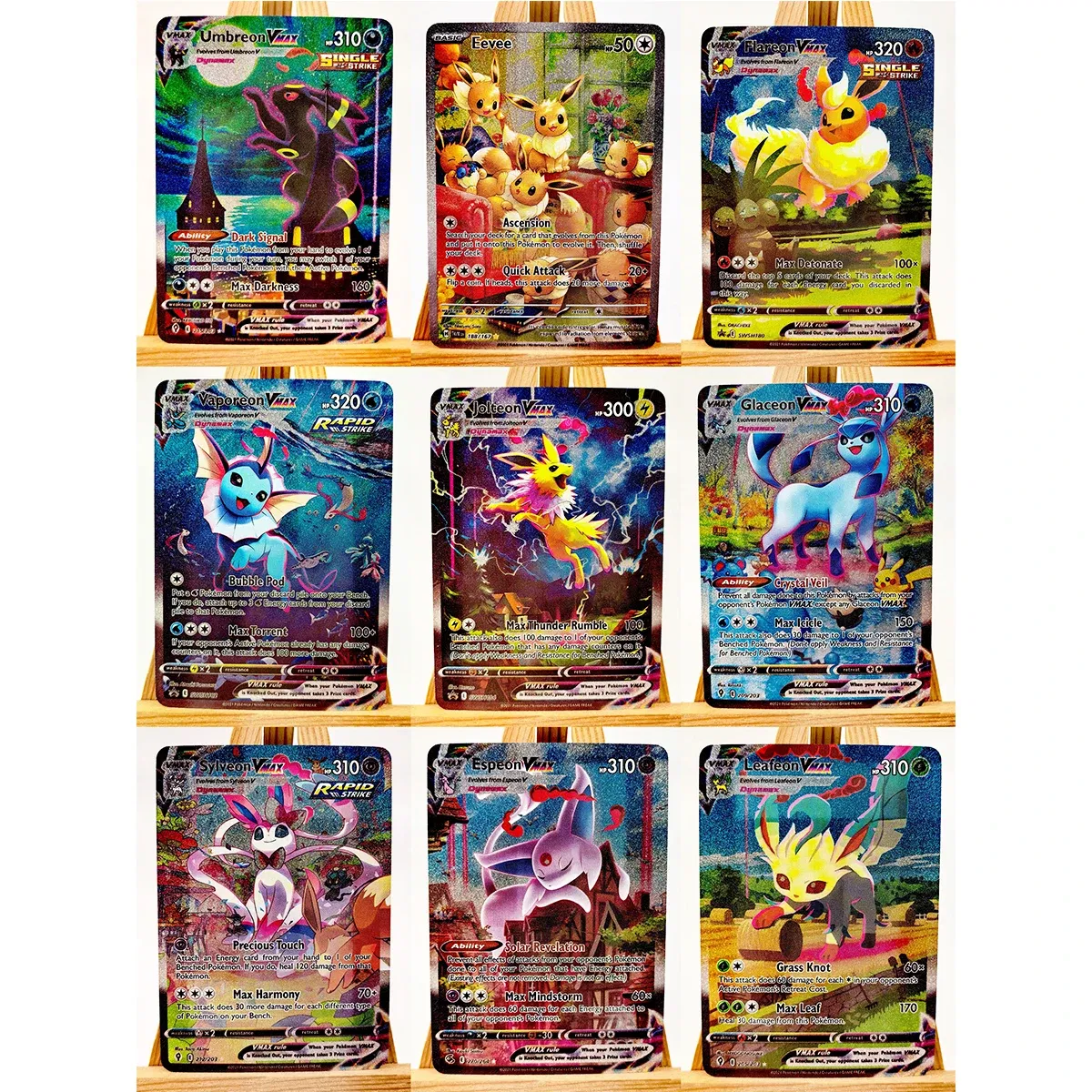 Color: Dark Khaki - Umbreon Eevee Sylveon Leafeon Glaceon Toys Hobbies Hobby Collectibles Game Collection Anime Cards