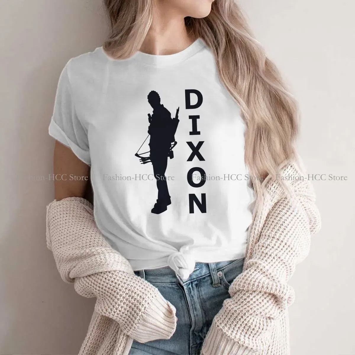 Color: WHITE, Size: M - Daryl Dixon Classic Special Polyester TShirt The Walking Dead Dary Dixon Comfortable Hip Hop Gift Idea T Shirt Stuff