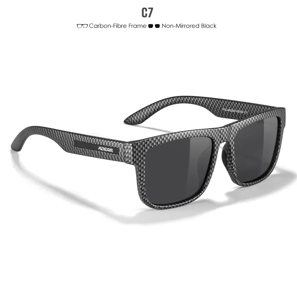 Lenses Color: black, Frame Color: WHITE - 2024 KDEAM New Polarized Sunglasses For Men Women UV400 Protection Lens Driving Fishing Eyewear
