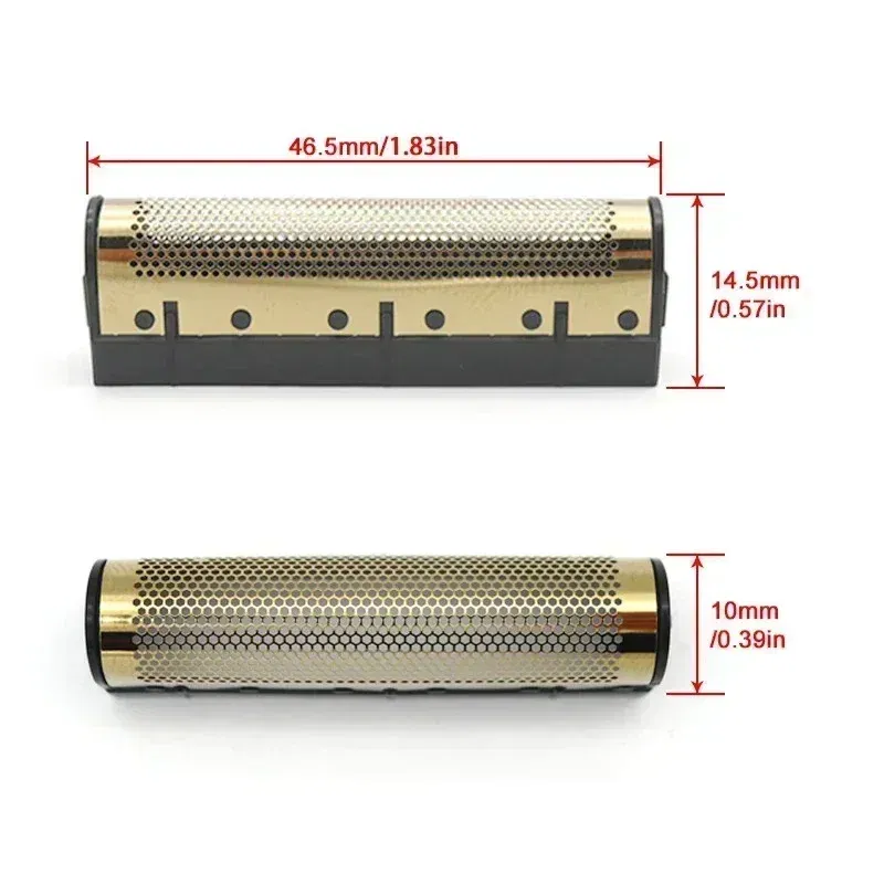 Color: Gold - For Kemei KM-TX1 Electric Shaver Original High Quality Replacement Double Foiled Blade Net Cover Repair Accessories Wholesales