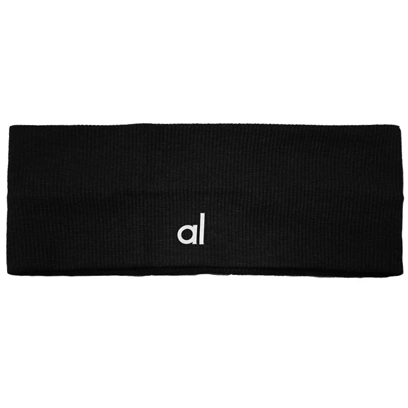 Color: Blue - al yoga Sports headband for men and women Sweatwapping headband Edge Yoga headband Headband