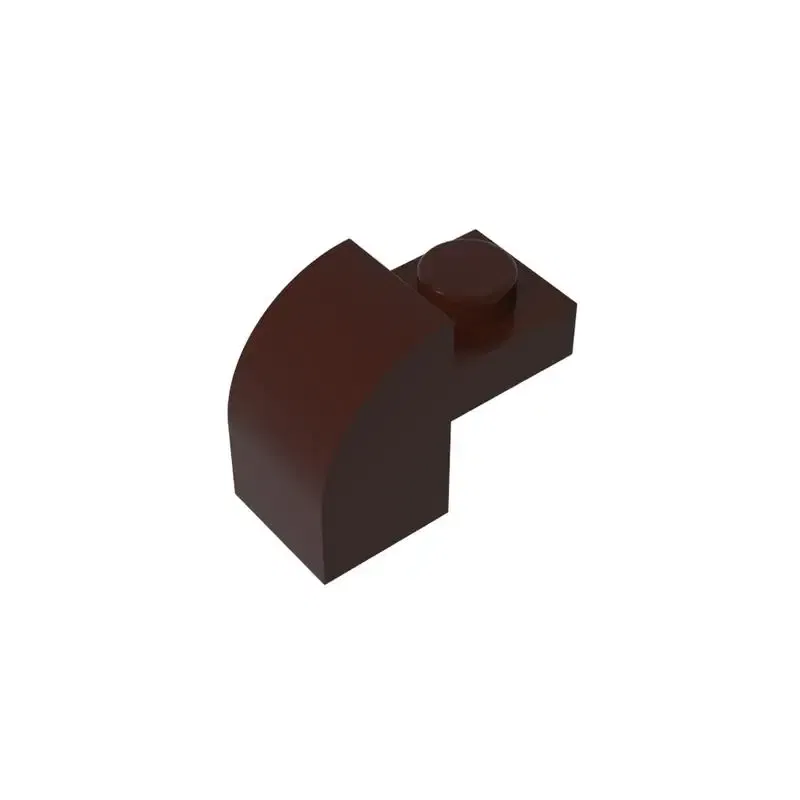 Color: BROWN - Gobricks 10PCS High-Tech Assemble Particle 6091 32807 1x2x11/3 Building Blocks Kit Part Idea Toys For Children Birthday Gifts