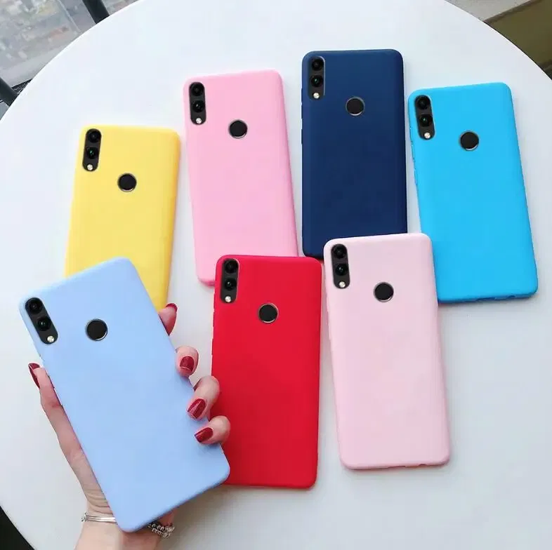 Color: Red, Material: Genuine Leather - Matte Soft Fundas for Huawei Honor 8X 8A 8C 8S 9 9A 9X 9C 9S 10 10X 20 lite 20S Mate 10 20 lite Mate 20 Pro Silicone Phone Cases