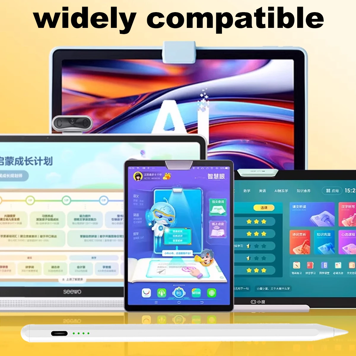 Stylus Pen for Ios Android Capacitive Screen Touch Pen for Ipad Apple Pencil for Huawei Xiaomi Tablet Pen With Power Display