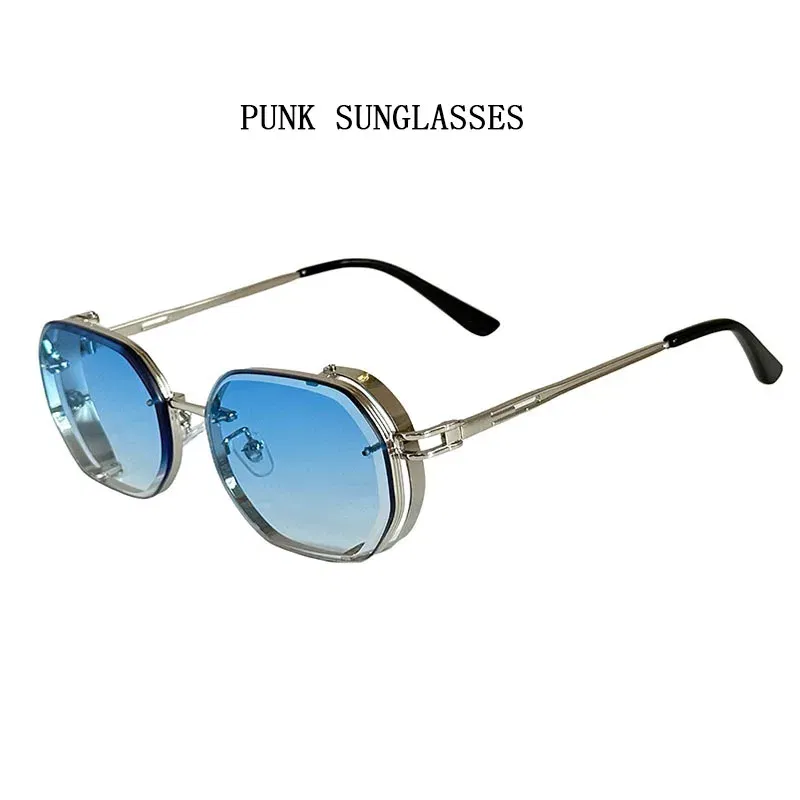 Lenses Color: WHITE, Ships From: CHINA, Frame Color: other - 2024 Steampunk Sunglasses For Men Fashionable Square Punk Fashion Glasses Designer Sunglasses Women Trendy Gafas De Sol Hombre