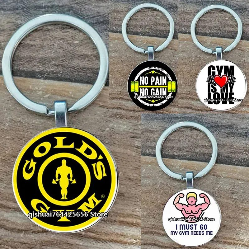 Color: Blue - Gym Keyring Keychain Suitable For Bodybuilding Athletes Heavy Men Boys Bodybuilding Sports Unisex Men Tactical Rock Keyring Keyc