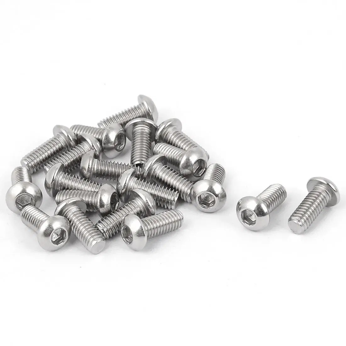Size: M36, Length: 40mm - 5-50pcs M2 M3 M4 M5 M6 M8 M10 Hex Socket Button Head Cap Screws Stainless Steel ISO7380
