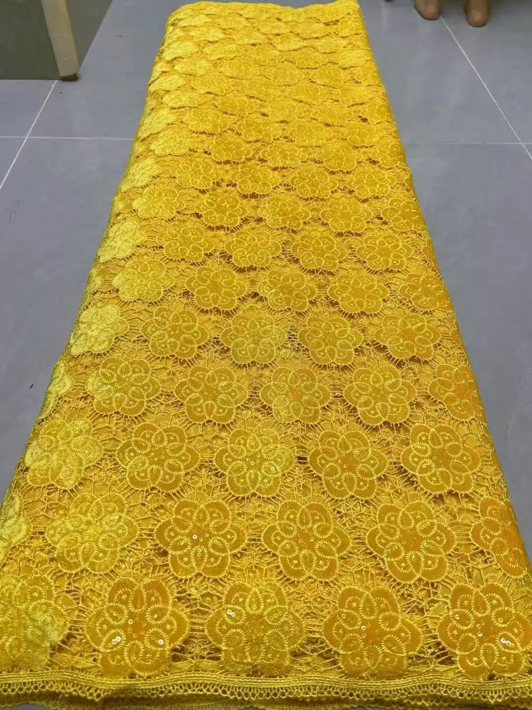 Color: SKY BLUE, Width: 120cm, Length: 5 yards - Laser Cut Guipure Velvet Lace Fabric 2025 African Nigerian French Velvet Lace Fabric Luxury Korea Lace For Wedding Party Sewing