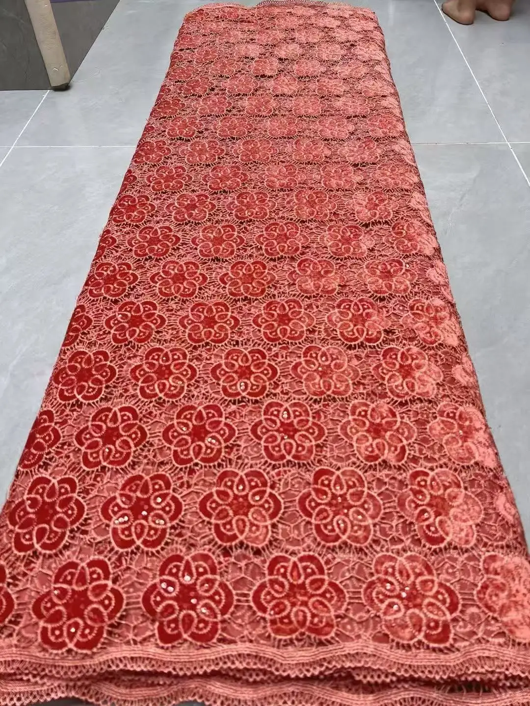 Color: SKY BLUE, Width: 120cm, Length: 5 yards - Laser Cut Guipure Velvet Lace Fabric 2025 African Nigerian French Velvet Lace Fabric Luxury Korea Lace For Wedding Party Sewing