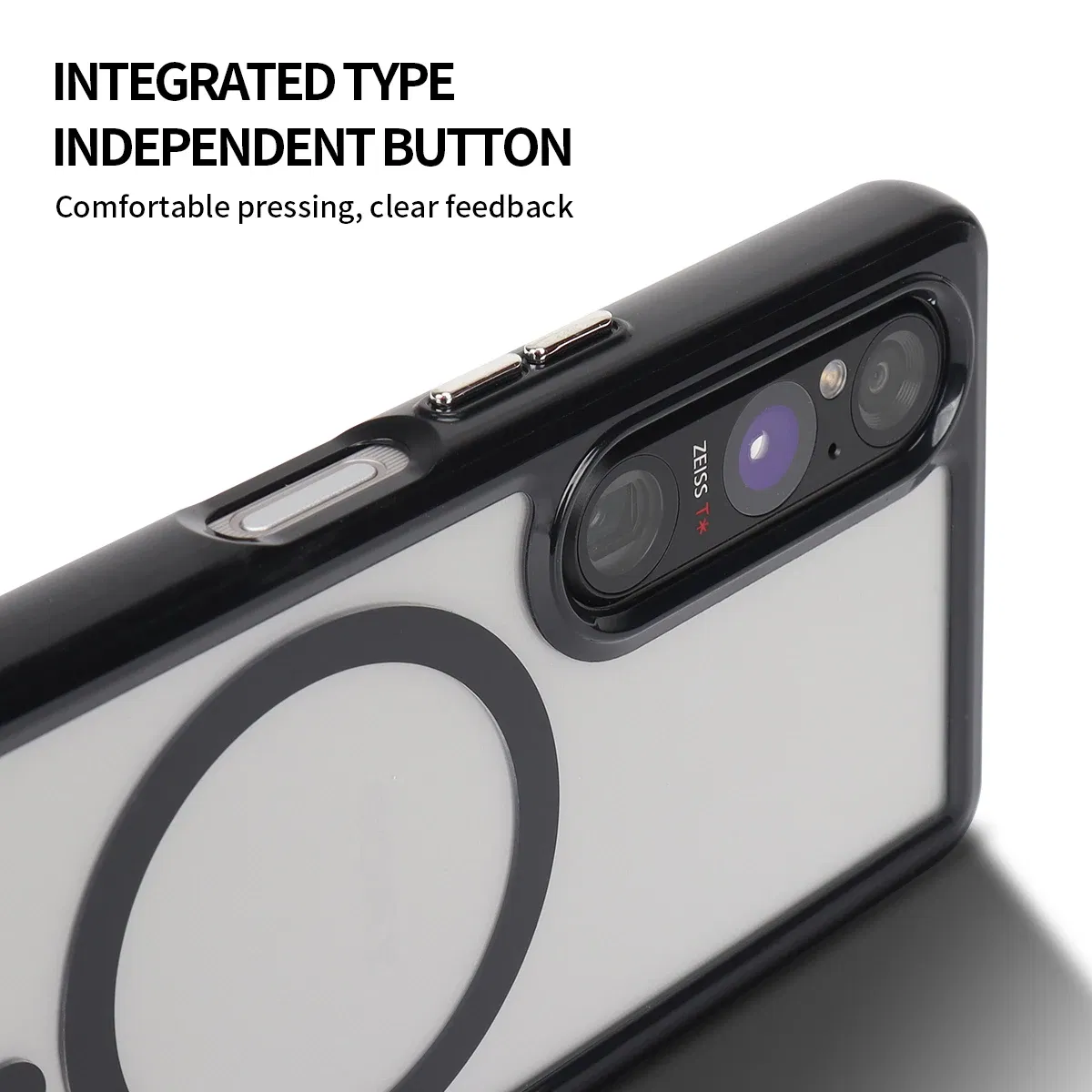 Color: black, Material: aluminum - Magnetic Luxury Matte Translucent Armor Shockproof Case For Sony Xperia 1V Sony Xperia 1VI For Magsafe Wireless Charge Cover