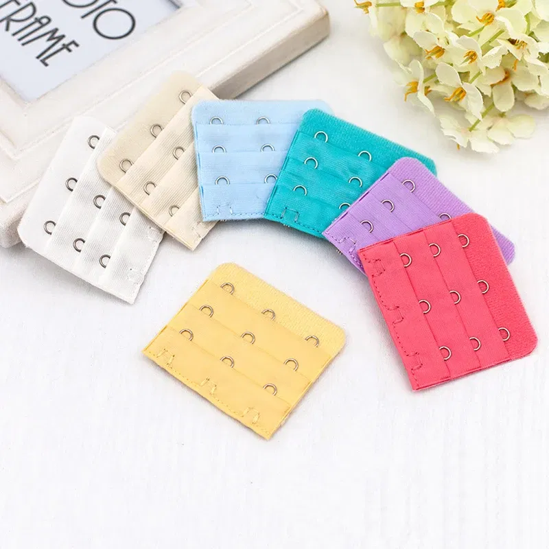 Color: Copper - 3Pcs 5cm Back Bra Extender Clip Extension 3 Row 3 Button Bra Strapless Extensions Women's Underwear Expander Bra Lengthen Hook