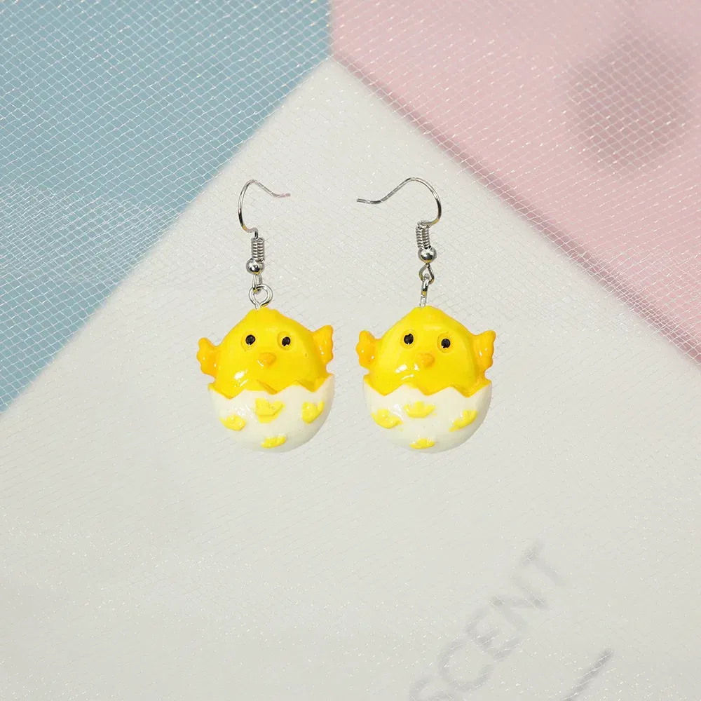 Metal Color: Vermeil - Ultra-Low New Fashion Cute White Cloud Stud Earrings Delicate Mushroom Clouds for Women Girls Ear Jewelry Wholesale Gifts Bear