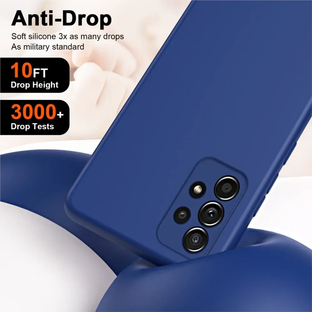 Color: Red, Material: PVC - Solid Silicone Protect Case For Samsung Galaxy A13 A23 A33 A53 A73 A12 A22 A32 A52 A52S A72 A04 A04S A14 A24 4G A34 A54 Cover