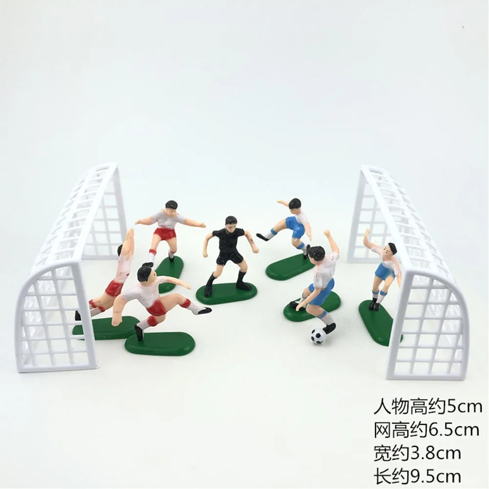 Color: Deep Sapphire - Soccer Cake Decorations Soccer Birthday Party Supplies Soccer Ball Cupcake Topper