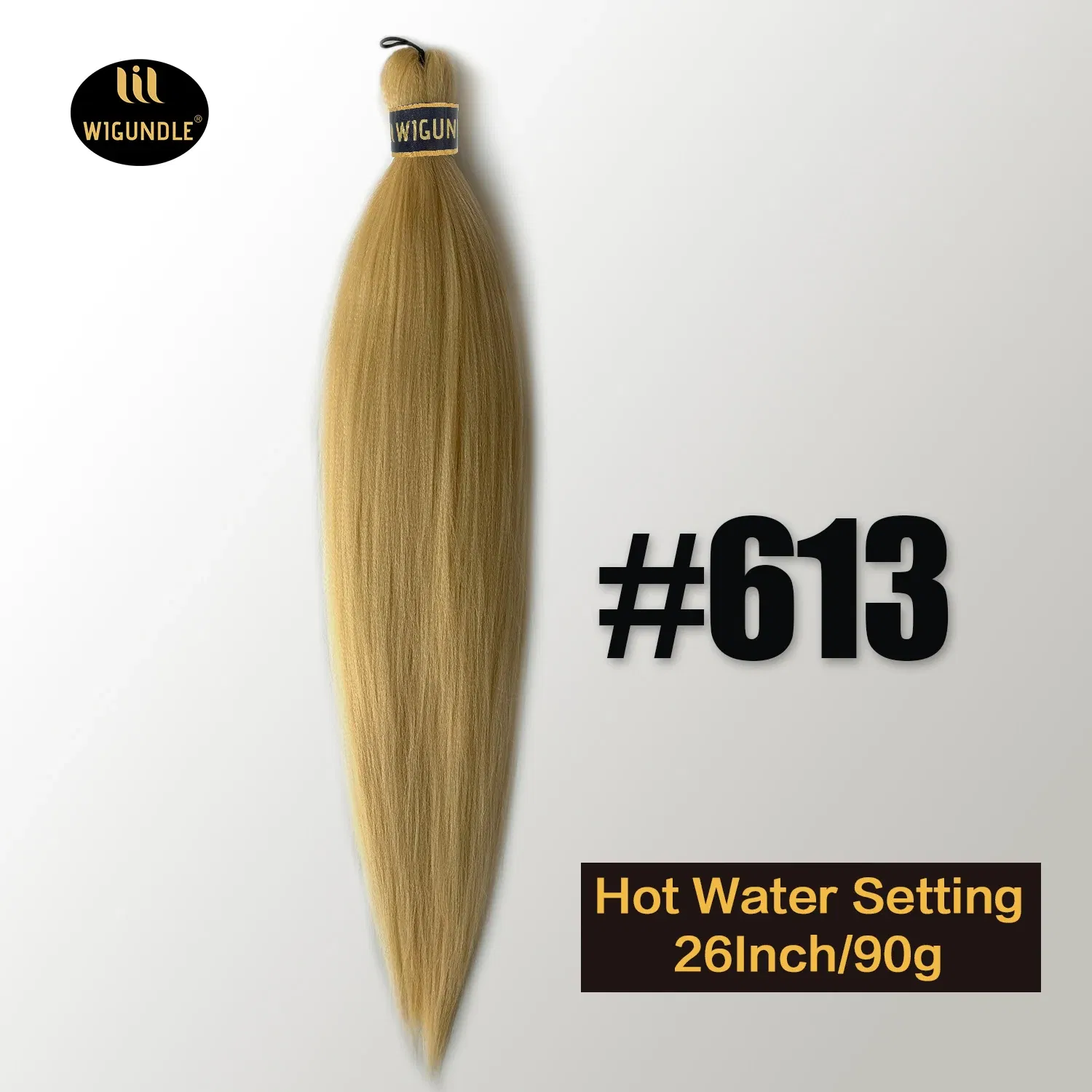 Color: 1B/27HL, Stretched Length: 26inches, Bulk Buy: 1Pcs/Lot - Kanekalon 26inch Hot Water Set Pre Stretched Jumbo Braiding Hair Box Twist Braids Synthetic Hair Extensions For Women Soft Yaki