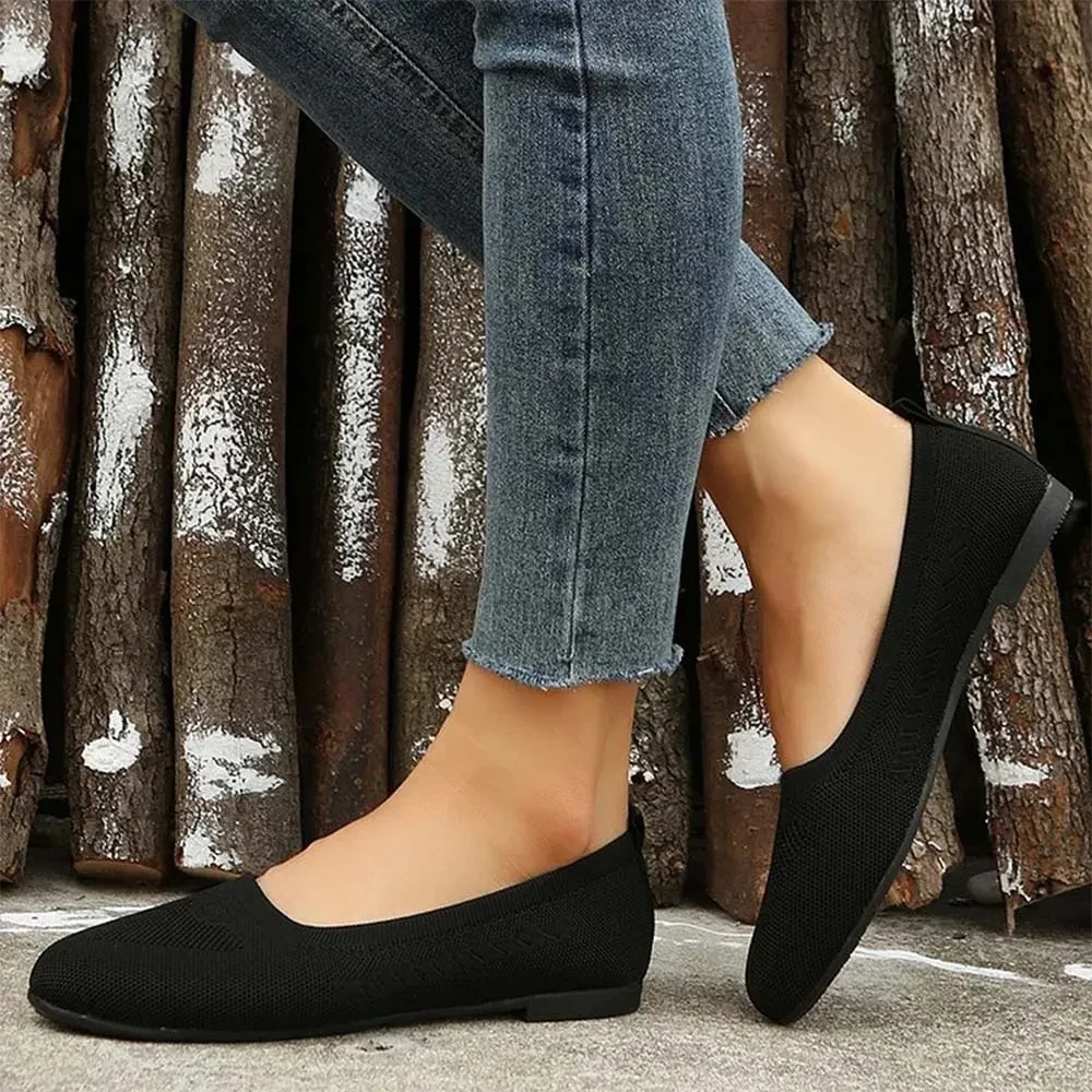 Women's Woven Breathable Flat Orthopaedic Shoes