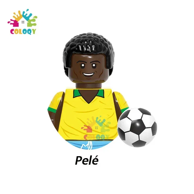 Color: plum, Ships From: CHINA - Kids Toys Football Stars Building Blocks Sport Player Bailey Messi Ronaldo Mini Action Figures Toys For Kids Christmas Gifts