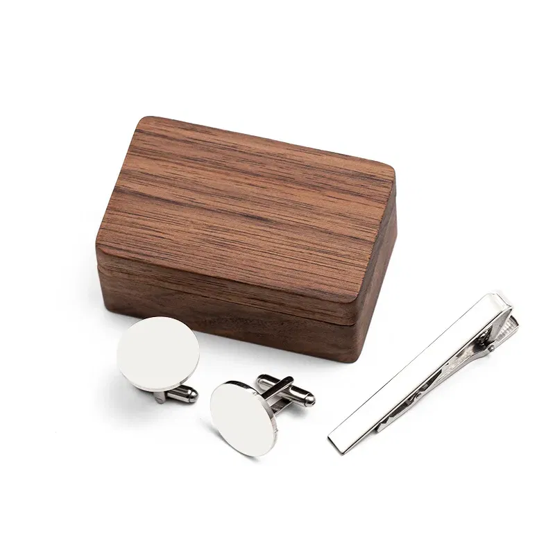 Color: MINT GREEN, Size: M - Custom Metal Cufflinks Tie Clip & Rectangle Gift Box Engraved Gift for Dad and Groomsmen Personalized Best Man Cufflinks Set