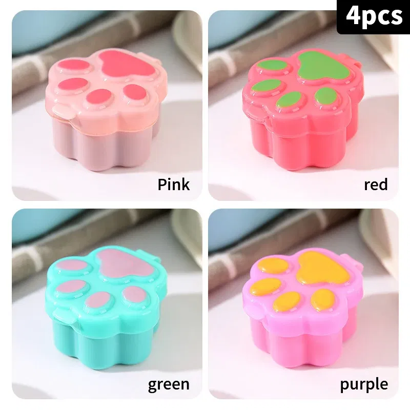 Color: Yellow - 2Pcs Lunch Bento Soy Sauce Box Container Cute Plastic Condiment Dispenser Mini Portable Salad Dressing Tomato Ketchup Bottle Jar