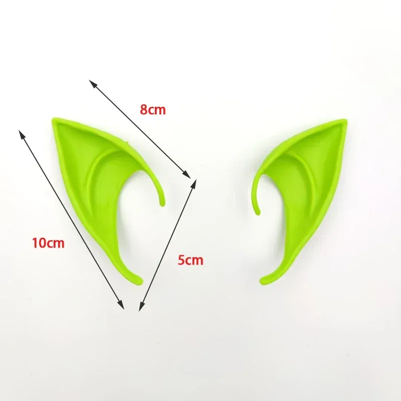 Color: VIOLET/?«?—?…° - 1Pairs Cosplay Latex Fairy Angel Elf Ears Halloween Masquerade Party Costumes Halloween Party Decoration Supplies Photo Props
