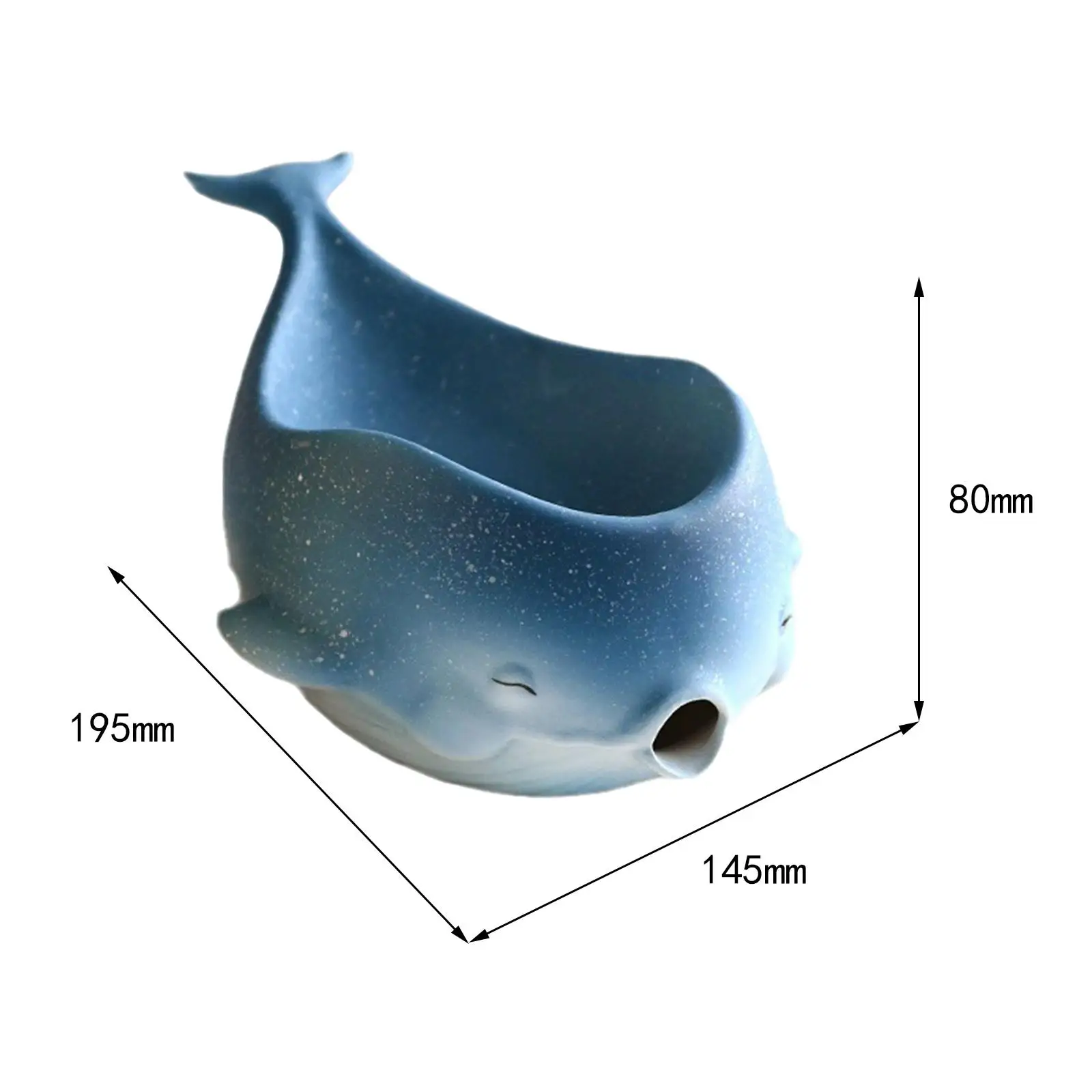 Whale Shaped Sponge Holder, Soap Dish with Drain, for Bar Counter, Bathroom Sink Whale Shaped Sponge Holder, Soap Dish with Drain, for Bar Counter, Bathroom Sink