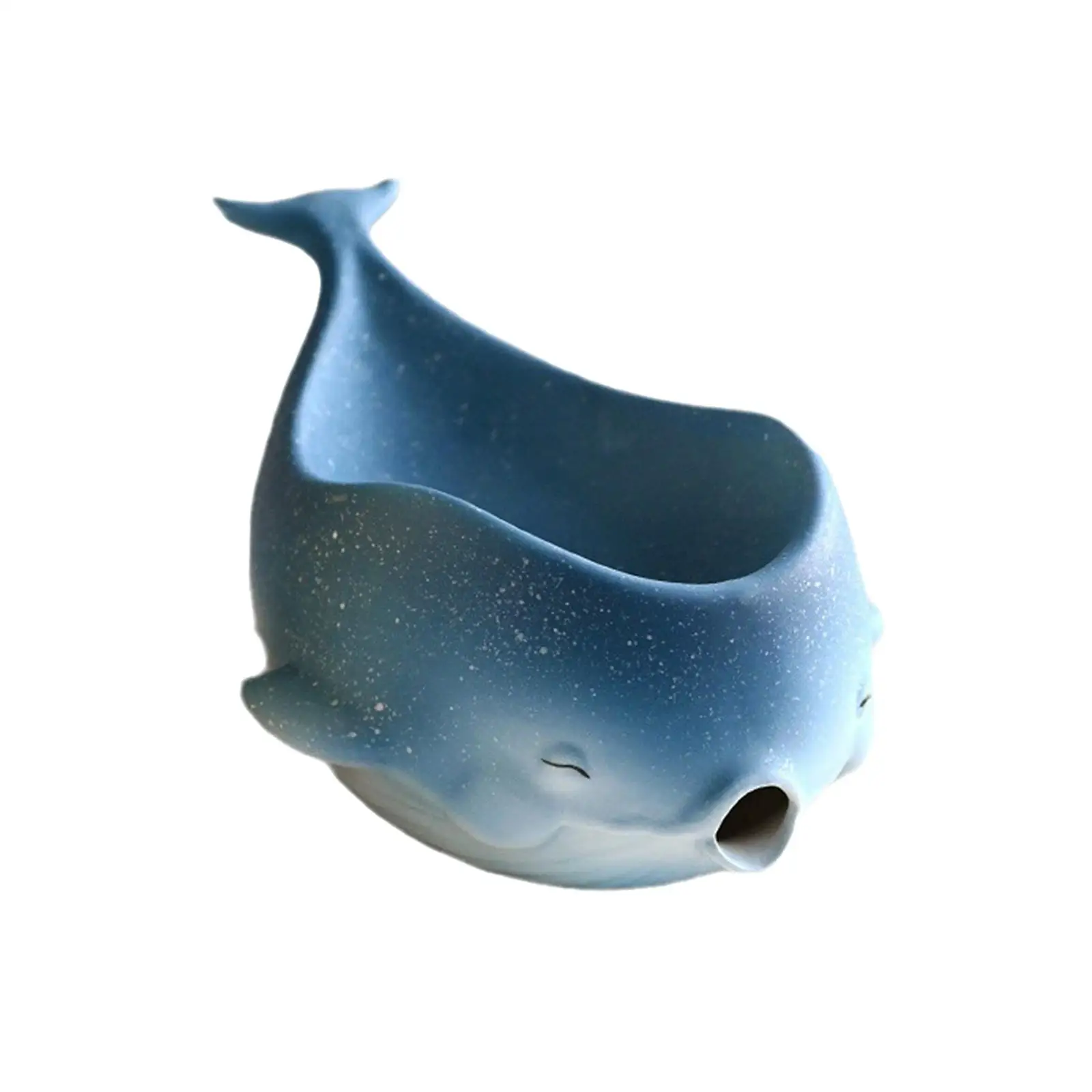 Whale Shaped Sponge Holder, Soap Dish with Drain, for Bar Counter, Bathroom Sink Whale Shaped Sponge Holder, Soap Dish with Drain, for Bar Counter, Bathroom Sink