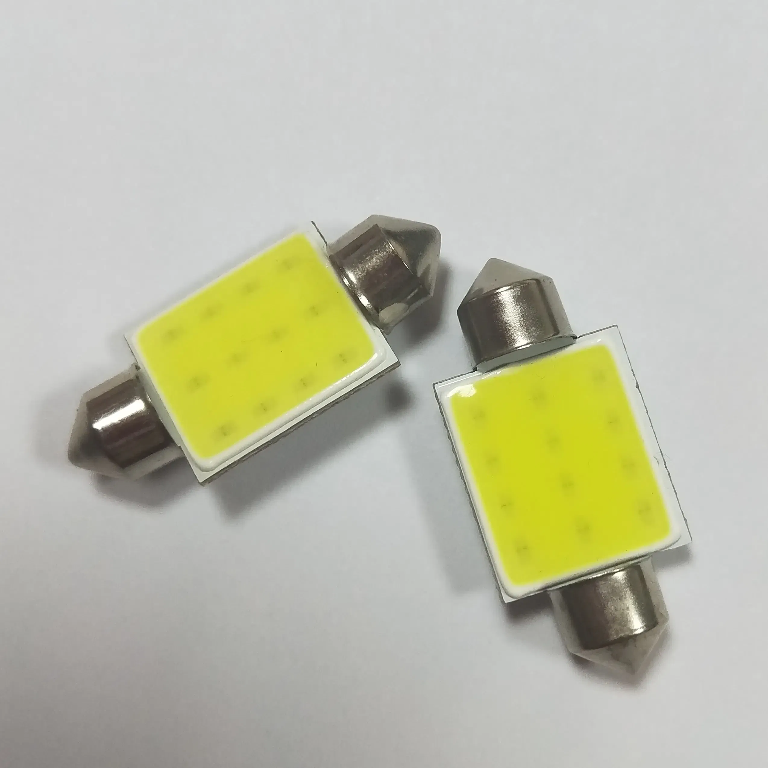 2PCS COB Festoon Led Light 31mm C5W Car License Plate Lamp Interior Dome Reading lights Trunk Tail Parking Bulb White 24V 6500K