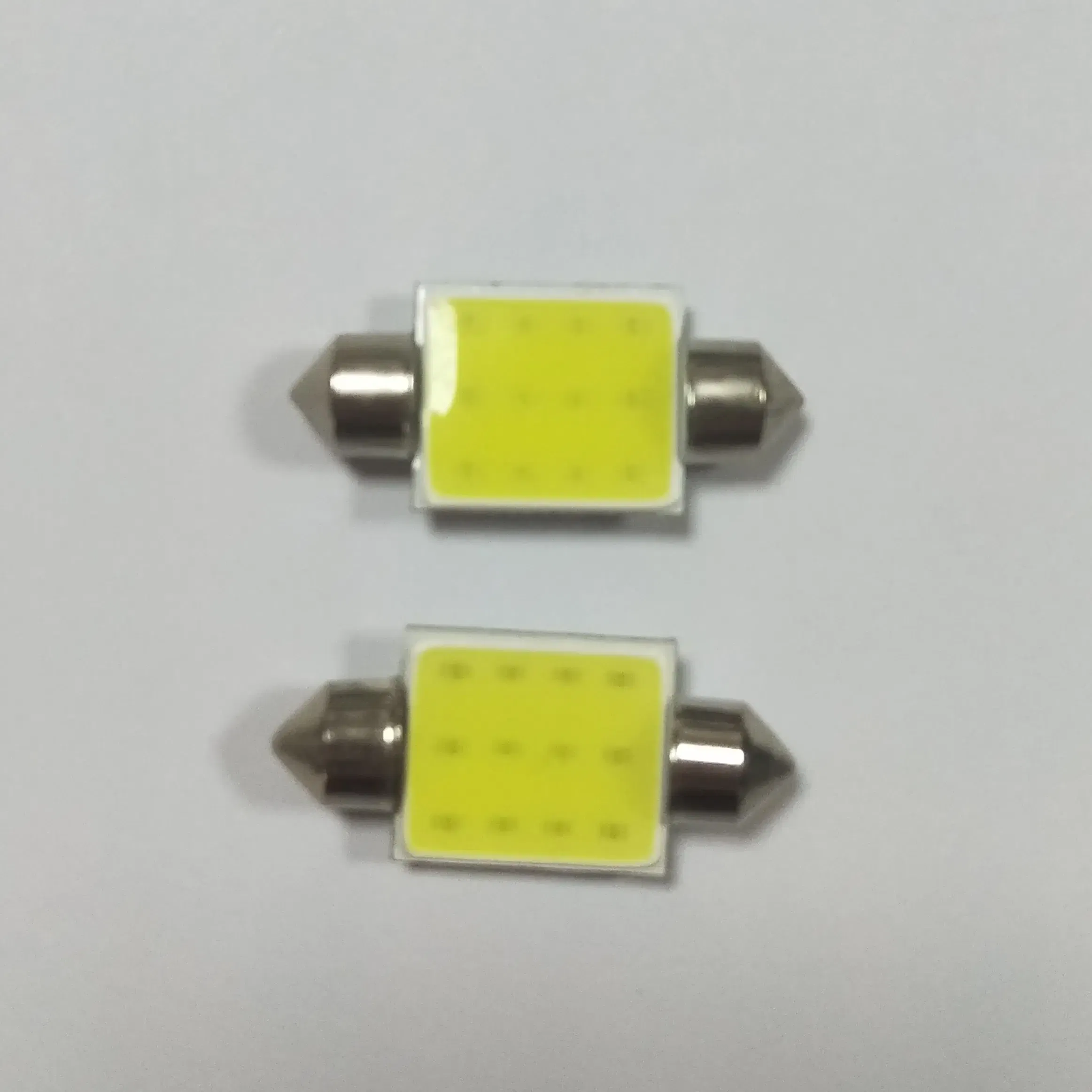 2PCS COB Festoon Led Light 31mm C5W Car License Plate Lamp Interior Dome Reading lights Trunk Tail Parking Bulb White 24V 6500K
