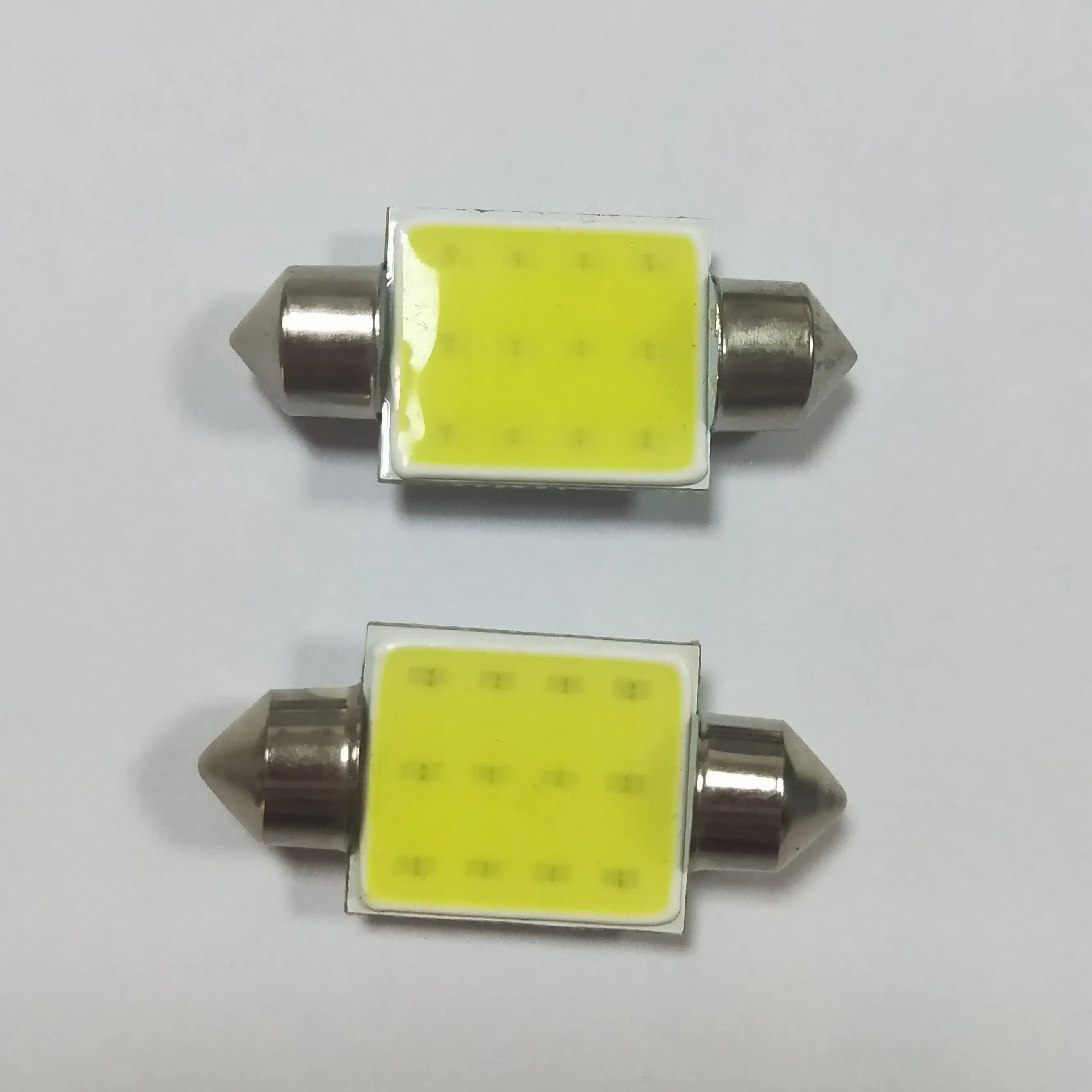 2PCS COB Festoon Led Light 31mm C5W Car License Plate Lamp Interior Dome Reading lights Trunk Tail Parking Bulb White 24V 6500K