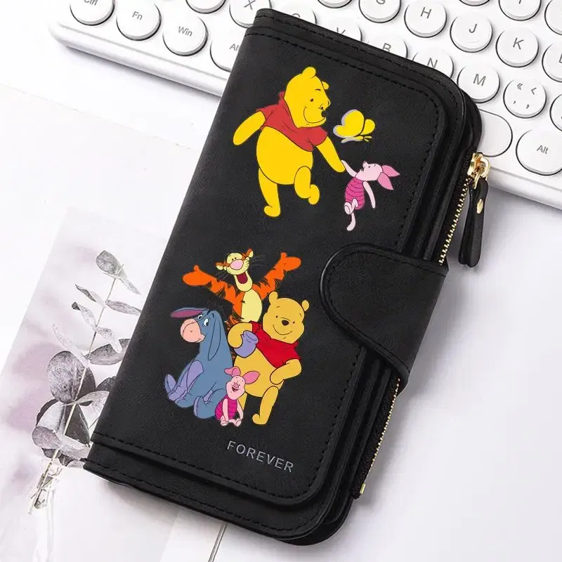 Color: Yellow - ? Winnie the Pooh Women Wallets Card Wallet Coin Wallet Womens Bags for Girls Purse ID Wallets Female Coin Purse Girls Gift