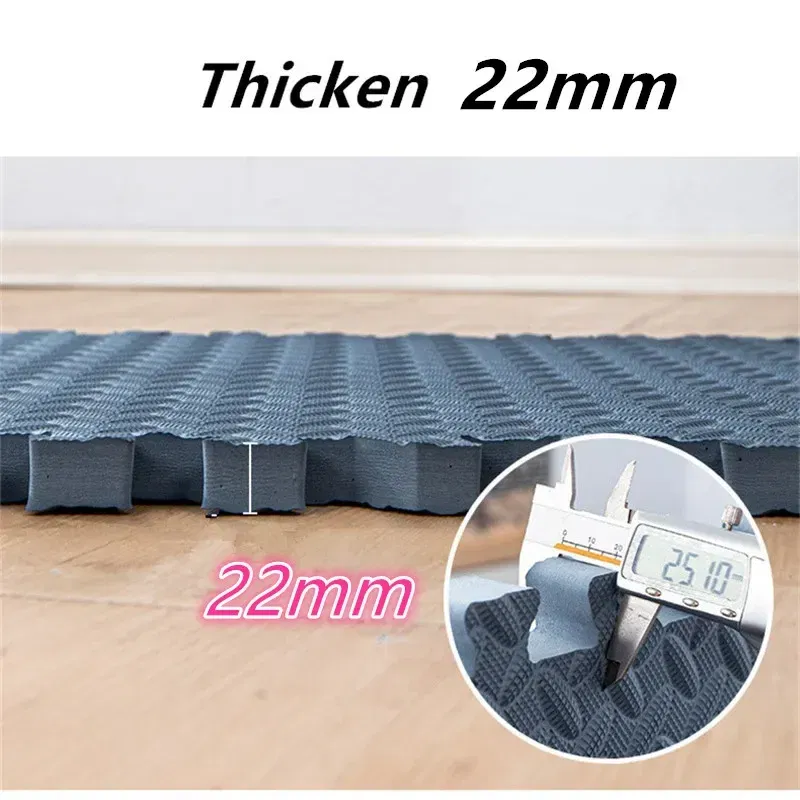 Color: Silver - Thicken 2.5cm Tatame Baby Play Mat Activities Mat for Baby Mat 6PCS Game Mats Playroom Mat Play Mats Floor Noise Mat Puzzle Mat