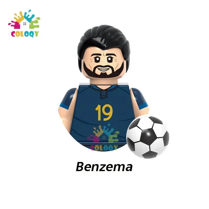 Color: WHITE, Ships From: CHINA - Kids Toys Football Stars Building Blocks Sport Player Bailey Messi Ronaldo Mini Action Figures Toys For Kids Christmas Gifts