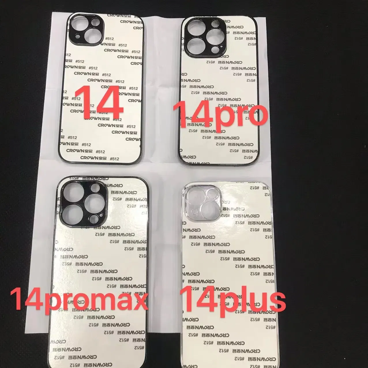 Color: Beige, Material: tpu - 5pcs  plastic Sublimation Blank Cover Case For iPhone 16 15 14 13 12 11 12 Pro Max With Aluminium Plate