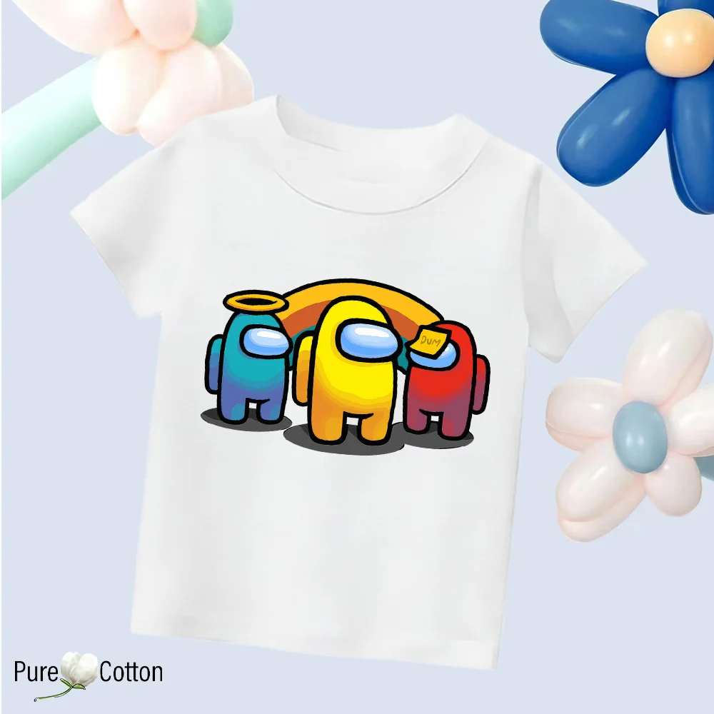 Color: Beige, Kid Size: 5 - Summer trend wear with many anime patterns sunscreen printing close to the skin cool 4-12 years old children delicate line unifo